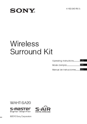 Sony WAHT-SA20 Operating Instructions Manual