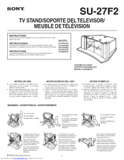 Sony SU-27F2 Instructions: TV stand   (primary manual) Instructions Manual