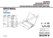 Sony VAIO VGN-B100B Series Service Manual