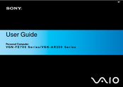 Sony VAIO VGN-AR200 Series User Manual
