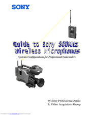 Sony Camcorder / Wireless Microphone Brochure