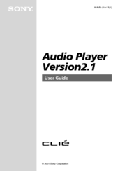 Sony CLIE Audio Player 2.1 User Manual