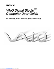 Sony PCV-R553DS - Vaio Digital Studio Desktop Computer User Manual