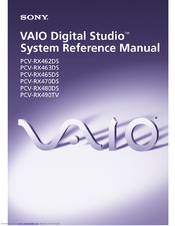 Sony VAIO Digital Studio PCV-RX490TV System Reference Manual
