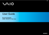 Sony VGC-RC210G User Manual
