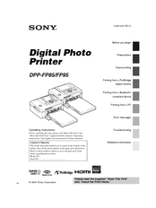 Sony DPP-FP85 Operating Instructions Manual