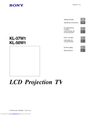 Sony KL-37W1 Operating Instructions Manual