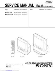 Sony KP-53SV75A Service Manual