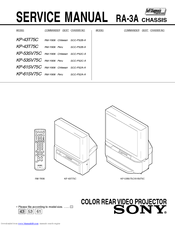 Sony KP-61SV75C Service Manual