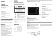 Sony ICF-9740W Operating Instructions