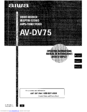 Aiwa AV-DV75 HC Operating Instructions Manual