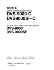 Sony BKDS-9160 Operation Manual