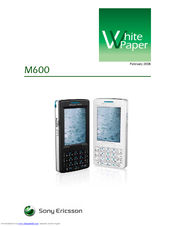 Sony Ericsson M600 White Paper