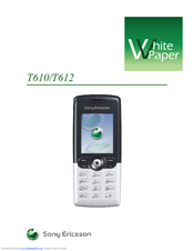 Sony Ericsson T610 White Paper