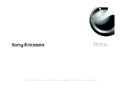 Sony Ericsson Z520a User Manual