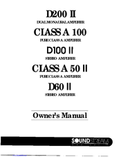 Soundstream D200 II Owner's Manual