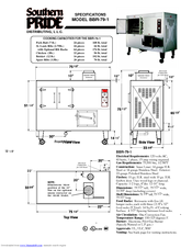 Southern Pride BBR-79-1 Specification Sheet