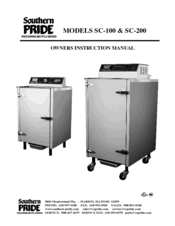 Southern Pride SC-100 Owner's Instruction Manual