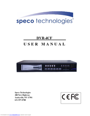 Speco DVR-4CF User Manual