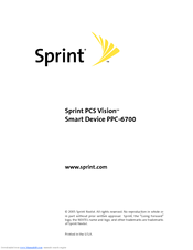 Sprint PPC-6700 User Manual