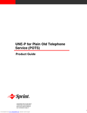 Sprint Old Telephone Service Product Manual