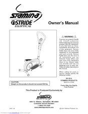 Stamina INSTRIDE 55-1615 Owner's Manual