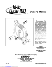 Stamina 15-0100 Owner's Manual