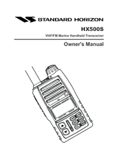 Standard Horizon Hx500s Owner's Manual