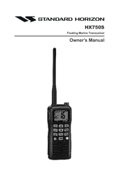 Standard Horizon Hx750s Owner's Manual