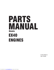 Robin America Engine EX40 Parts Manual