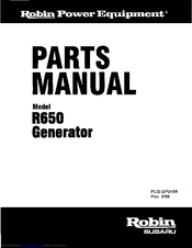 Robin America R650 Parts Manual