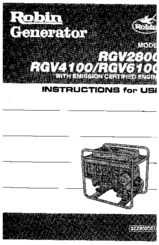 Robin America RGV4100 Instructions For Use Manual