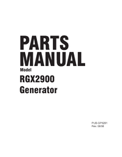 Robin America RGX2900 Parts Manual