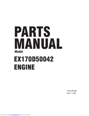 Robin America EX170D50042 Parts Manual