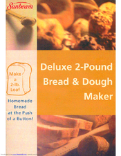 Sunbeam Deluxe 2-Pound Bread & Dough Maker User Manual
