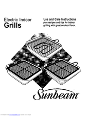 Sunbeam Electric Indoor Grills Use And Care Instructions Manual