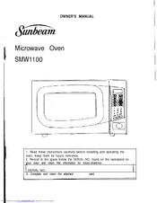 Sunbeam SMW1100 Owner's Manual