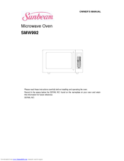 Sunbeam SMW992 Owner's Manual