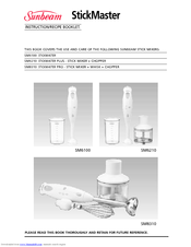 Sunbeam STICKMASTER PRO SM8310 Instruction/Recipe Booklet
