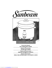 Sunbeam 4708 Instruction Manual