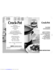Sunbeam Crock-Pot SCRI500-I Instruction Manual