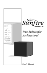 Sunfire True Subwoofer Architectural User Manual