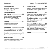 Sony Ericsson W880i User Manual