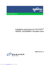 Superior SLO-SYN SS2000MD4 Installation Instructions Manual