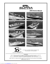 Supra LAUNCH 21 Owner's Manual