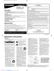 Sylvania 6413TG, 6419TG Owner's Manual