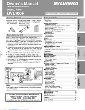 Sylvania DVL700F Owner's Manual