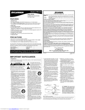 Sylvania SSL2006 Owner's Manual