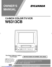 Sylvania W6313CB Owner's Manual