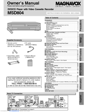 Symphonic MSD804 Owner's Manual